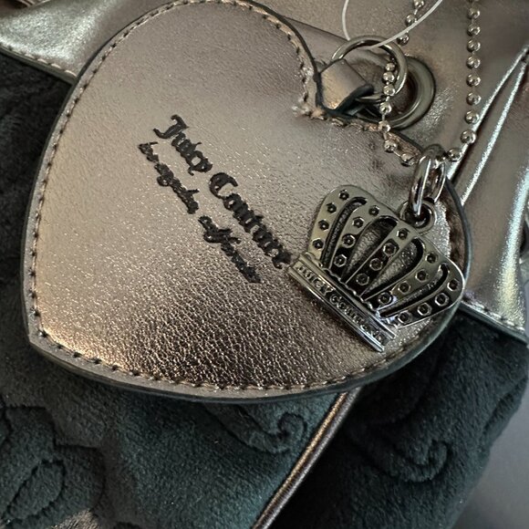 Juicy Couture Daydreamer 'Vintage Dreams' Tote Bag Black Liquorice/ Gunmetal NWT - Picture 11 of 11